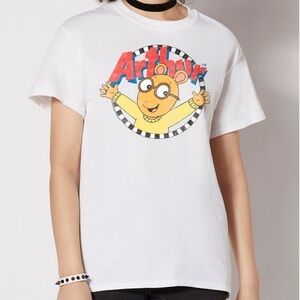 Arthur Licensed Graphic Shirt T-Shirt Tee Unisex White Size 2XL NWT Gildan